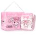 LittleForBig Adult Printed Diapers 10 Pack - Baby Usagi (Medium 71-96 CM) Pink M