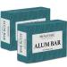 Pack of 2 Alum Bar (Phitkari) by minature | Alum Stone(Fitkari)| Alum Shaving Bar | Alum Blocks After Shave|100g*2 | 100% Only Alum | Chemical & Preservative Free| Pure & Natural