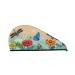 Colorful Plants and Insects Microfiber Hair Towel Soft Super Absorbent Hair Towel Wrap for Women Coral Velvet Quick Dry Hair Cap for Long Curly and Thick Hair