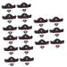 minkissy 18 Sets Pirate Hair Blindfold Prom Suit Cosplay Pirate Hats for Halloween Pirate Cap Pirate Cosplay Costume Pirate Party Costume Prop Photo Props Pirate Performance Props Plastic