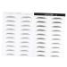 FRCOLOR 6 Sheets Pairs Waterproof Stickers Makeup Stickers Stick-on Brows Cosmetic Artificial Stencil Miss