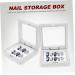 WOFASHPURET Acrylic Nail Tips Display Organizer Jewelry Display Stand 7x7cm White - Buy Online on GoSupps.com