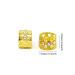 Honbay Gold Rhinestone Hair Rings 20PCS - Dreadlocks Beads Braid Hair Cuffs Heart Hollow Out - Buy Online on GoSupps.com
