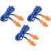 TAMOSH 20 Pcs Silicone Soft Ear Plugs - Hearing Protection with Cord - Noise for Work Home Sleeping Blue Orange - Buy Online on GoSupps.com