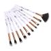 Jootuepo 10pcs Brazen Marble Makeup Brush Set - Soft Hair Eyeshadow Eyebrow & Eyeliner Brushes for Flawless Eye Makeup - Buy Online on GoSupps.com