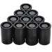 Dher Black Filmdosen10Pcs Filmbox Fishing Kauberbox with lid film coil with good airtightness especially film coil box used for small scientific storage and accessories for treasure hunt