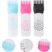 SOLUSTRE Hair Applicator Bottle 3pcs Root Comb Applicator Bottle Hair Color Applicator Bottle Squeezable Hair Oil Bottle Brush for Home Salon Hair Dye (Black Rosy and Blue) Hair Oils As Shown - Buy Online on GoSupps.com