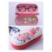 Contact Lens Case - 2 in 1 Double Sided Portable Glasses Case - Mirror - Tweezers and Applicator Included - Perfect for Girls' Womens' Gifts (Red)