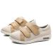 KXSM Diabetic Shoes Elderly Wide Shoes Lightweight Breathable Adjustable Closure Walking Sneakers Smooth Relieve Heel Foot Pain Easy to Put on Take Off for Diabetic Elderly Swollen Feet Beige 47 47 Beige