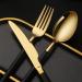 Flatware Sets Tablewellware Black Gold Cutlery Forks Knives Spoons Tableware Set Stainless Steel Cutlery Kitchen Dinnerware Set Stainless Steel (Color : Rose Gold) - Buy Online on GoSupps.com