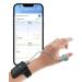 Pulsoximeter with Bluetooth 72 hours of battery drive duration oxygen saturation measuring device finger and wrist blood oxygen measuring device finger portable sleep monitor with free app & PC report