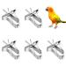 Birds of food 5 pieces of parrot fruit vegetables feeder clip metal parror vegetable holder feeder clips bird cage accessories for parrots