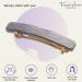 French Amie Small Metallic Grey Celluloid Hair Clip Barrette for Women and Girls - 2 1/4 Inches - Buy Online on GoSupps.com