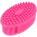 Silicone Baby Bath Brush | Sensory Shower Skin Massager for Baby | Pink Hair Washer - International Shipping - Buy Online on GoSupps.com