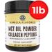Vanilla Keto MCT Collagen Powder Creamer | Grass-Fed, 0 Net Carb, Stevia Sweetened | 16oz Coconut MCT Oil with Prebiotic Acacia Fiber | Perfect for Keto Diet - Buy Online on GoSupps.com
