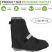 Byzesty Waterproof Bike Overshoes - Reflective Adjustable Velcro Rain Protection for Cyclists - Buy Online on GoSupps.com