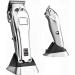 Professional All-Metal Wireless Hair Trimmer - 440C Fade Blade Barber Clipper for Hair Care & Styling (Gold) | International Shipping Available - Buy Online on GoSupps.com