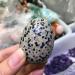 Natural Crystal Rough Specimen 2pcs Natural Speckled Stone Crystal Egg Specimen Decoration Collection for GiftStone - Buy Online on GoSupps.com