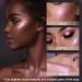 8 Color Face Highlighter Palette - Shimmer & Holographic Eyeshadow - Multichrome Glitter for Makeup Highlight & Contour - Buy Online on GoSupps.com
