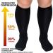 Buy Oversize Compression Stockings for Men & Women | 2 Pairs Medical Wide Calf Knee Supports | Promotes Blood Circulation & Reduces Swelling | 4XL - Buy Online on GoSupps.com