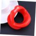 2 Pcs Silicone Lips Mouth Stretcher - Muscle Massager & Slimmer Trainer | Red Color | Enhance Your Face Contour - Buy Online on GoSupps.com