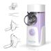 FEELLIFE inhalation device for children & adults - quiet inhalator for babies - portable easy & effective for respiratory diseases - music function 2 medical mug including violet