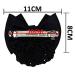 Black Bow Hair Clip with Hairnet Snood - Hair Bun Cover Barrette - Buy Online on GoSupps.com