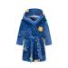 XINNE Boys Girls Soft Bathrobe Cute Pattern Robes Toddler Baby Flannel Hoodie Pajamas Sleepwear Moonlight 120/5T