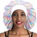 Satin Black Extra Large Bonnet Caps for Women and Girls - Pack of 2 - Buy Online on GoSupps.com