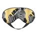 Black and White Zebra Unisex Elastic Adjustable Buckle Design Blackout Sleep Eye Mask for Home Travel Yoga Office Nap