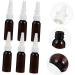 Lurrose 8pcs Round Shoulder Nasal Spray Bottles - Travel Size Toiletries Containers - Pump Sprayer - Brown 12.5X2.5cm - Buy Online on GoSupps.com