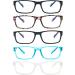 Kokobin 5 Pack Blue Light Filter Reading Glasses | Spring Hinge Computer Glasses for Men & Women | Glare Protection 1.0 Diopters - Buy Online on GoSupps.com