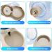 2 Pack Automatic Cat Feeder & Water Dispenser Set with Food Mat - 1 Gallon x 2 - for Small to Medium Pets - Cream - Buy Online on GoSupps.com