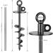 Lifeswell Robust Dog Fishing Anchor - 38.1 cm No Tangling Ideal for Dogs Up to 100 kg - Perfect for Courtyard Camping & Beach - 15-Inch Round Pile (Black) - Buy Online on GoSupps.com