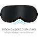 Joyhabit Silk Sleep Mask - Adjustable Eye Mask for Men & Women | Large Design for Peaceful Sleep | Black - Buy Online on GoSupps.com