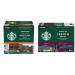 Starbucks Pike Place Medium Roast Coffee Single Serve Keurig K-Cup Pods 44 Capsules & French Roast Dark Roast Coffee Single Serve Keurig K-Cup Pods 24 Capsules