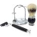 Lefeda Men's Shaving Brush Set - Natural Bristles Stylish Razor Rack | Perfect for Home Grooming - Buy Online on GoSupps.com