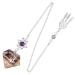 mookaitedecor Tourmaline Resin Crystal Point Gemstone Reiki Healing Pendulums for Dowsing Scrying Divination Meditation Merkaba Star Dreamcatcher