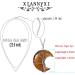 XIANNVXI Tiger Eye Crystal Crescent Moon Necklace - Tree of Life Reiki Spiritual Jewelry for Women - Buy Online on GoSupps.com