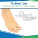 ViveSole Toe Separator For Bunion - Hammer Toe Straightener Pads (Pair) -Corrector for Curled  Crooked  Curved  Overlapping  Clubbed  Claw  Mallet Curling Relief-Right & Left Gel Support Crest Cushion - Buy Online on GoSupps.com