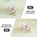 Beaupretty Wedding Hair Accessories Hair Toppers Hair Accessories for Wedding Rhinestone Hair Accessories Hair Accessories for Women Bridal Hair Accessories Metal The Flowers White Comb Bride - Buy Online on GoSupps.com