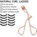 Sibba Eyelash Curlers with 10 Refill Silicone Pads Rose Golden Eyelashes Curler for Women Lash Curler Easy to Curl Eyelashes Naturally and Fits All Eye Shapes (Gold) - Buy Online on GoSupps.com