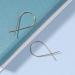 Cross Arc Threader Earrings - Gold Geometric Wire Twist Hoops for Women & Girls | Perfect Gifts - Buy Online on GoSupps.com