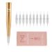 Arrow Wireless Permanent Makeup Tattoo Machine By Mellie Microblading - Powder Brows - Shading - Microshading - Brow Machine Compatible with M3 or Intelli Needle Cartridge (Machine  Gold) 1 Count (Pack of 1) Gold