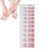 Yapetnck Gel Nail Strips Gloss Nail Sticker with Nail Lamps | Glitter Gel Nail Polish Strips with Lamp Light Semi-Cured Gel Nail Suitable for Women N029