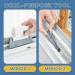 Ficher Grey-Window Cleaning Brush Windowsill Groove Deadend Cabinet Crevice Brush with Replace Head Household Cleaning Tools Durable Easy Install Easy to Use - Buy Online on GoSupps.com