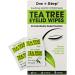Tea Tree Oil Eyelid Wipes 60 Sachets with Aloe and Chamomile - Gentle Daily Cleanser for Dry, Irritated Eyes - Buy Online on GoSupps.com