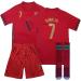 Msteco Portugal Soccer Legend #7 Youth Jersey and Shorts Set - Kids Unisex, 11-12 Years - Buy Online on GoSupps.com