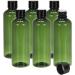 PATIKIL Travel Bottles with Screw Cap, 6 Pcs 3.4Oz(100ml) Leak Proof Refillable Empty Dispenser Container Squeeze Bottle with PP Screw Lid for Shampoo Toiletries Lotion Cream, Green