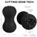 Professional Vibrating Peanut Massage Ball - Deep Tissue Trigger Point Therapy - Cordless Handheld Massager - 4 Intensity Levels - Black - Buy Online on GoSupps.com